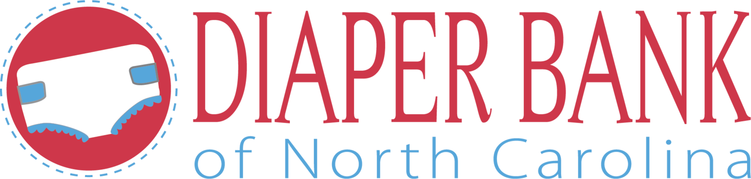 diaper bank of nc logo with a picture of a small diaper